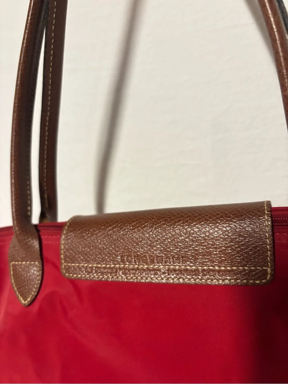 Longchamp LePliage Large Red Tote